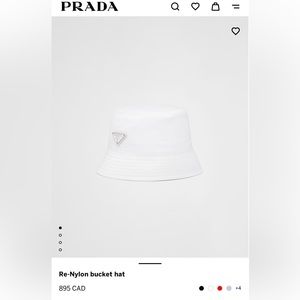 PRADA BUCKET HAT SIZE SMALL